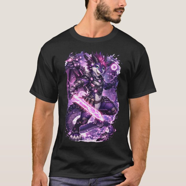 Camiseta Dragão Cibernético (Frente)