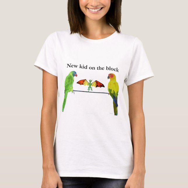 Camiseta Dragão com aves (Frente)