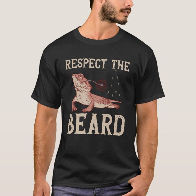 Camiseta Dragão Com Mano Respeita Os Répteis Da Barba Lizar (Frente)