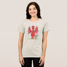 Camiseta Dragão com Rosas Vermelhas