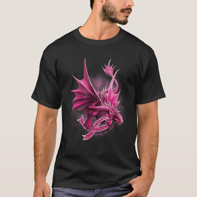 Camiseta Dragão com Sensibilização para o Cancer da Mama de (Frente)
