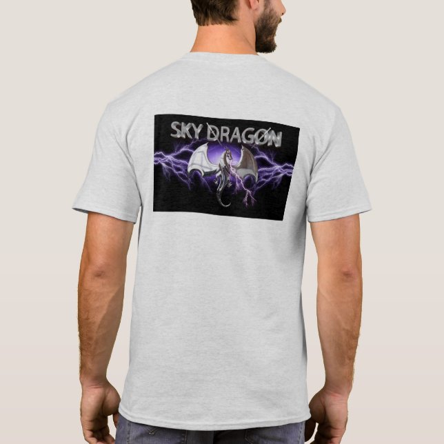 Camiseta Dragão com Tempestade de Iluminação (Verso)
