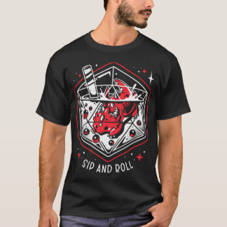 Camiseta Dragão D20 - Dice de bolha de Draconic