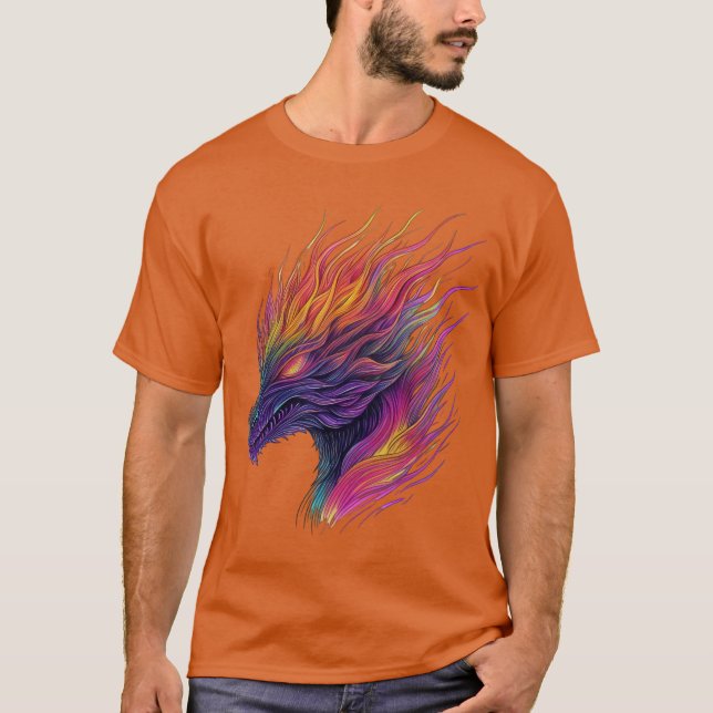 Camiseta Dragão da Chama Espectral (Frente)