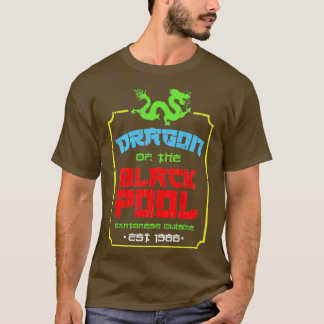 Camiseta Dragão da cozinha cantonesa da Piscina negra