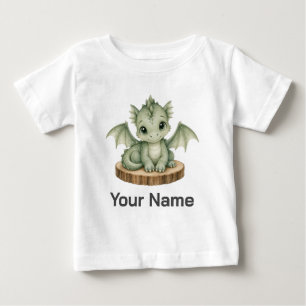 Camiseta Dragão da Floresta de Madeira Personalizado em Fat