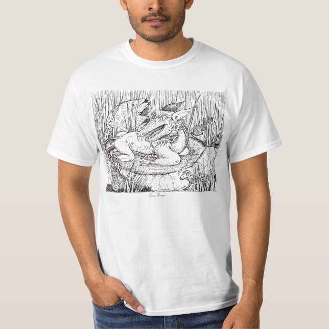Camiseta Dragão da grama (Frente)