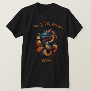 Camiseta Dragão de Ano Novo chinês festivo