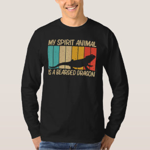 Camiseta Dragão De Barba legal Para Homens Mulheres Répteis