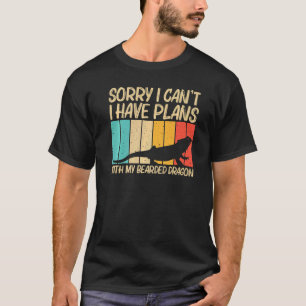 Camiseta Dragão De Barba legal Para Homens Mulheres Répteis
