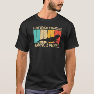 Camiseta Dragão De Barba legal Para Homens Mulheres Répteis