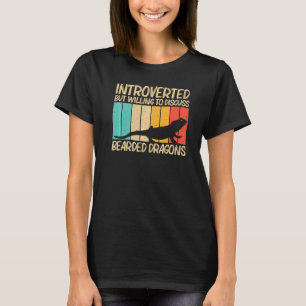 Camiseta Dragão De Barba legal Para Homens Mulheres Répteis