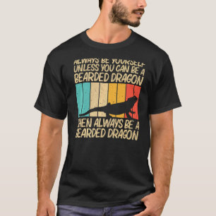 Camiseta Dragão De Barba legal Para Homens Mulheres Répteis