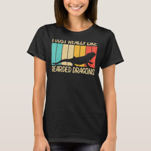 Camiseta Dragão De Barba legal Para Homens Mulheres Répteis