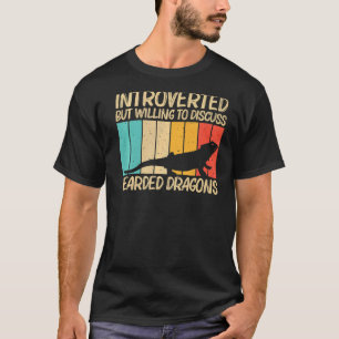 Camiseta Dragão De Barba legal Para Homens Mulheres Répteis