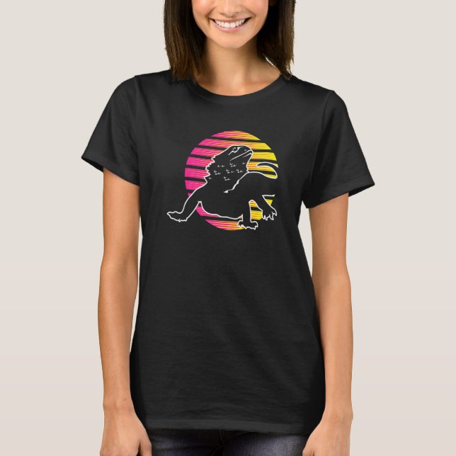 Camiseta Dragão-De-Barba Lizard E Amantes De Répteis (Frente)