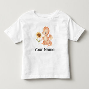 Camiseta Dragão de Bebê Personalizado Fantasia Girassol Cri