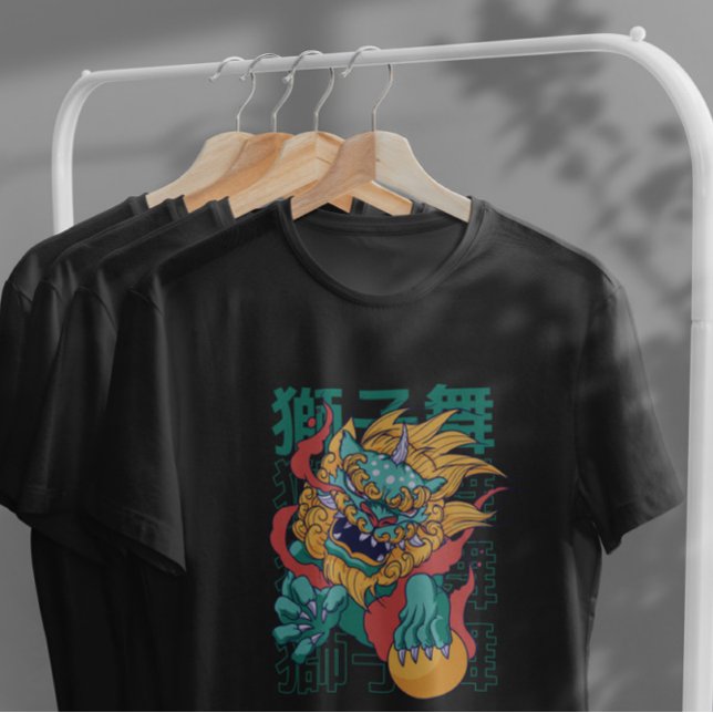 Camiseta Dragão de Cães Chinês (Criador carregado)