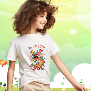 Camiseta Dragão de Cartonagem Chinês Ano Novo Presente para