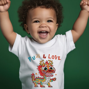 Camiseta Dragão de Cartonagem Chinês Ano Novo Presente para