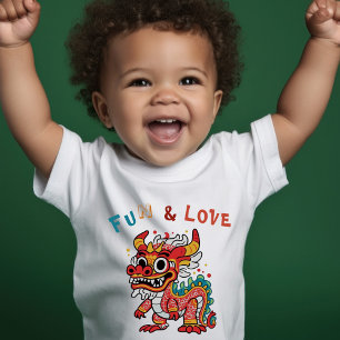 Camiseta Dragão de Cartonagem Chinês Ano Novo Presente para