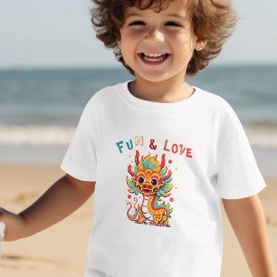 Camiseta Dragão de Cartonagem Chinês Ano Novo Presente para