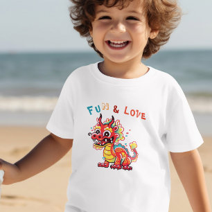 Camiseta Dragão de Cartonagem Chinês Ano Novo Presente para