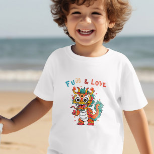 Camiseta Dragão de Cartonagem Chinês Ano Novo Presente para