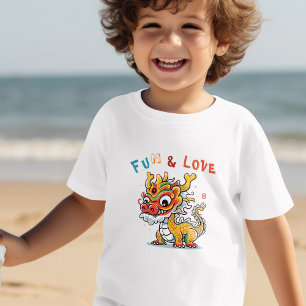 Camiseta Dragão de Cartonagem Chinês Ano Novo Presente para