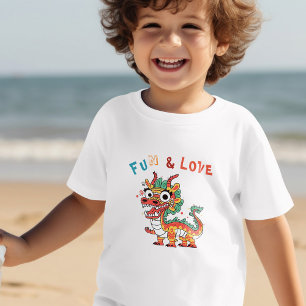 Camiseta Dragão de Cartonagem Chinês Ano Novo Presente para