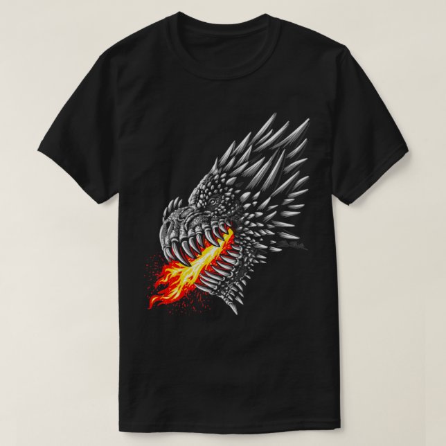 Camiseta Dragão de Fogo (Frente do Design)