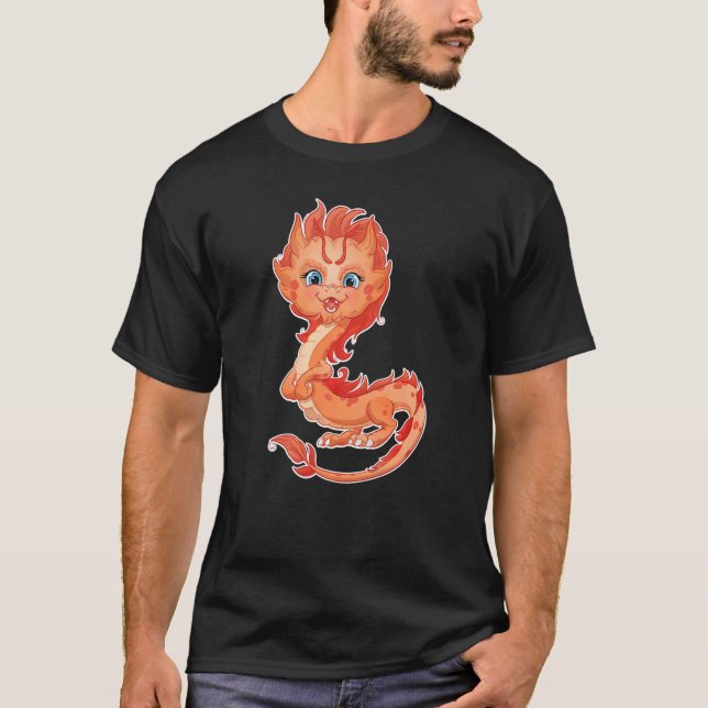 Camiseta Dragão de Fogo Chinês 1 (Frente)