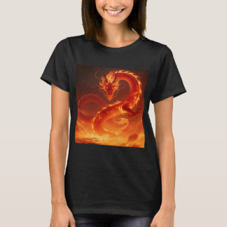 Camiseta Dragão de Fogo Fulgurante | Dragão de Chama Mítica