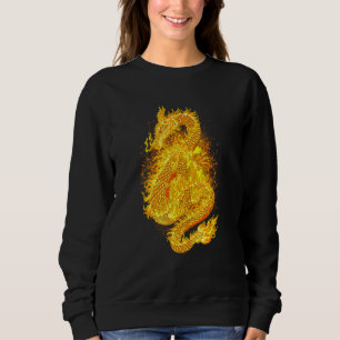 Camiseta Dragão de Fogo Japonês Triste Edgy Streetwea