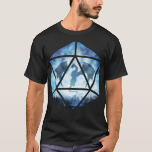 Camiseta Dragão de Gelo do Céu Azul D20