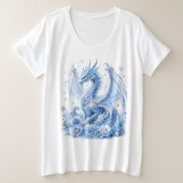 Camiseta Dragão de Gelo Majestoso