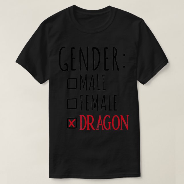 Camiseta Dragão de Gênero (Frente do Design)