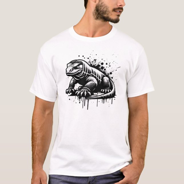 Camiseta dragão de Komodo (Frente)