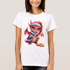 Camiseta Dragão de Natal, muito fofo para prender,