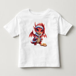 Camiseta Dragão de Natal, muito fofo para prender,