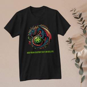 Camiseta Dragão de Pickleball para Jogadores de Paddleball 