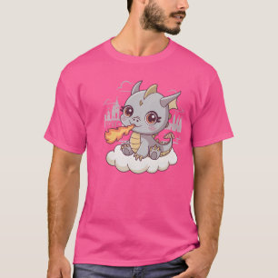 Camiseta Dragão de Quebra-Fogo Kawaii