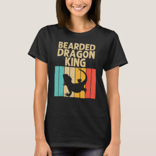 Camiseta Dragão De Vintage Beared Para Homens Vovô Réptil