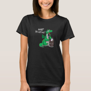 Camiseta Dragão Dinossauro Com Unicórnio Piada Divertida Qu