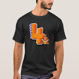Camiseta Dragão-do-bico - 4º aniversário - Grafi Animal Rép