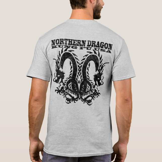 Camiseta Dragão do norte Kung Fu EUA (Verso)