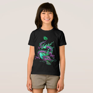 Camiseta Dragão do submundo chinês Via de água mítica