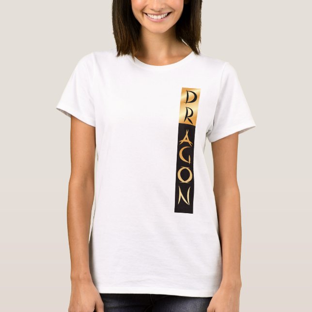 Camiseta Dragão e faixa de ouro (Frente)