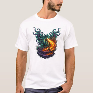 Camiseta Dragão Eldritch Void – Híbrido Kraken que respira