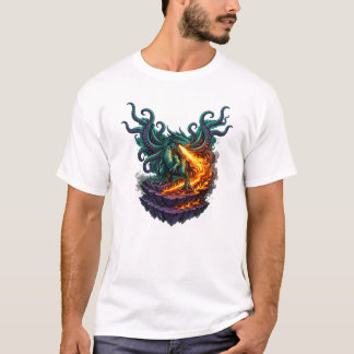 Camiseta Dragão Eldritch Void – Híbrido Kraken que respira 
